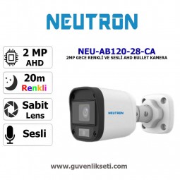 Neutron NEU-AB120-28-CA 2mp Gece Renkli ve Sesli Ahd Bullet Kamera